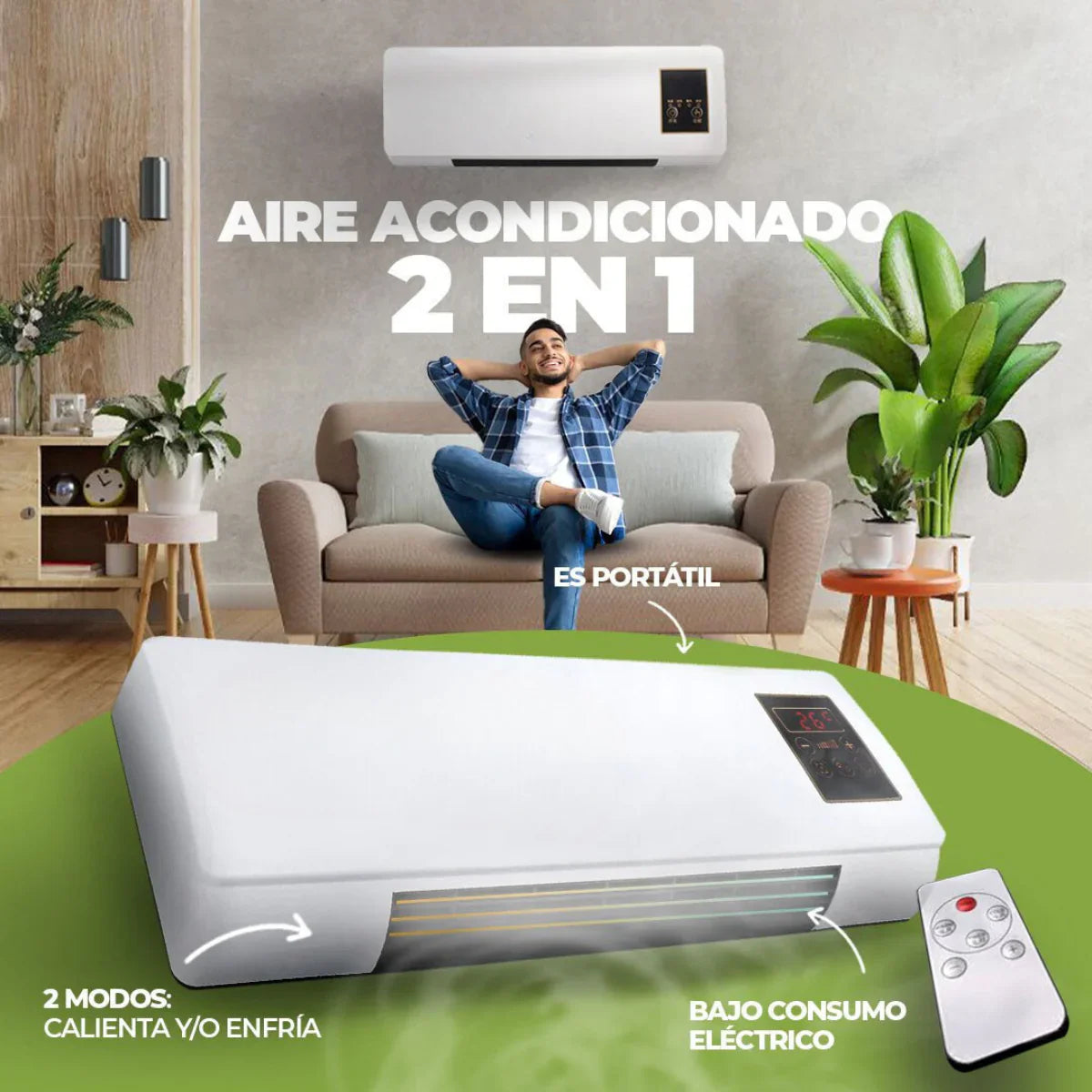 Aire Acondicionado Portátil 2 en 1